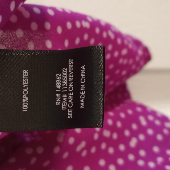 TORRID polka dot purple button size 0 - Picture 4 of 9